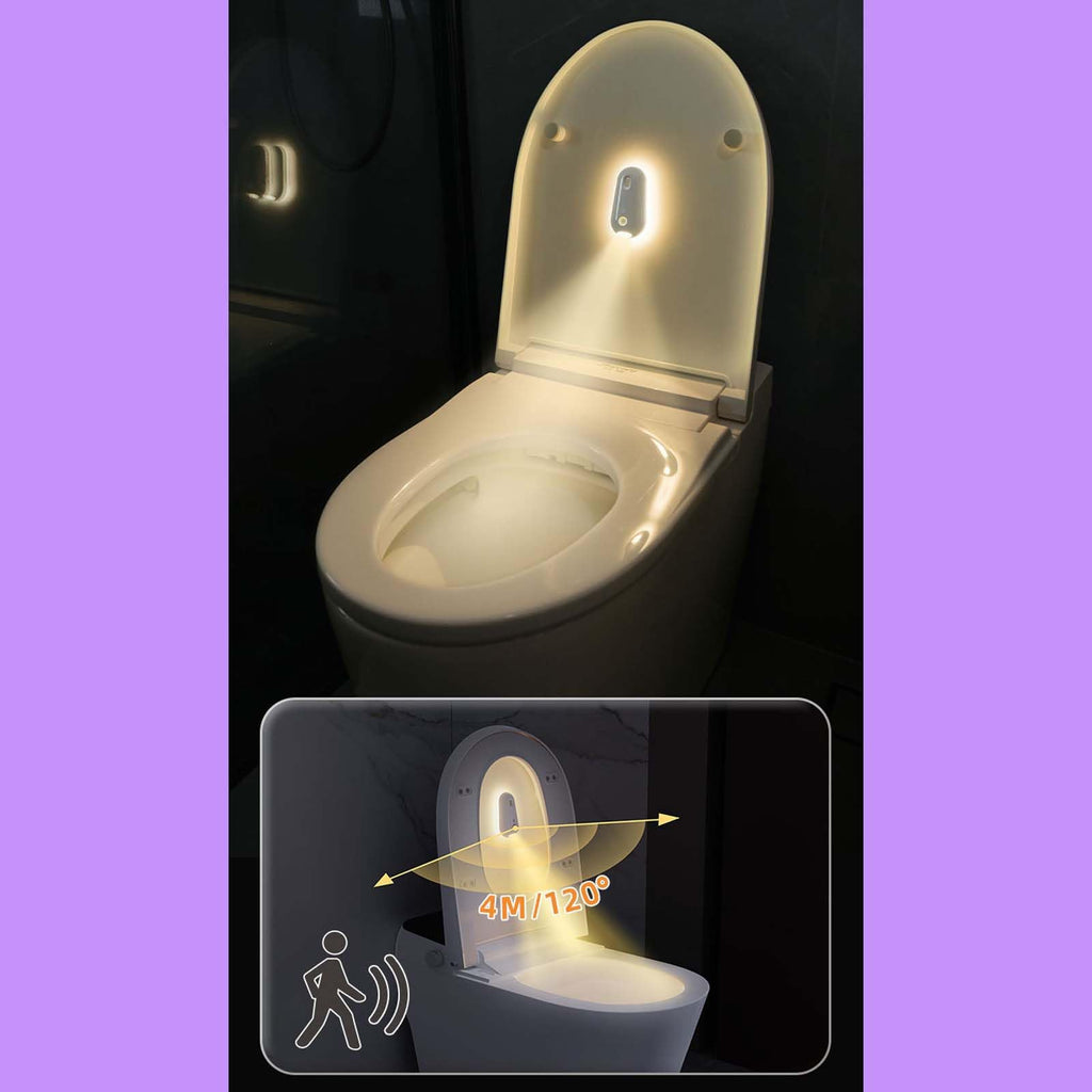 wantract Purivio Self Cleaning UV Toilet Sanitizer Light, Motion-Activated, Rechargeable, Night Light, Adhesive-Mounted for Shared Bathrooms, For Elderly & Pet (1pcs)