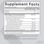Sports Research® Total Omega-3 Fish Oil 2200mg - Made from Antarctic Krill w/Astaxanthin, Wild Sockeye Salmon & Alaska Pollock - 960mg of EPA & DHA - 120 Softgels