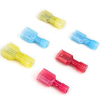 TICONN 100 Pcs Nylon Spade Connector Kit, Insulated Crimp Wire Connectors