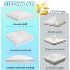SIEDiNLAR 5x5 Post Caps White 36 Pack, Deck Post Covers Outdoor Waterproof, Fits 5x5 4.5x4.5 Vinyl/Wood Posts for Fence Deck Mailbox Patio Decor