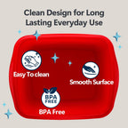 Tribello Plastic Wash Tub Dishpan Basin and Foot Bath for Soaking Feet, Laundry Hand Wash Bucket, Dish Pans for Washing and Storage Cleaning Supplies - 12 Quarts - Heavy Duty - Made in USA (Red)