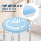 pxsulliao FSA/HSA Adjustable Swivel Bath Seat Shower Chair for Inside Shower, Shower Seat for Inside Tub Bathroom Bench Bath Chair for Elderly and Disabled,Eligible 350 lbs Adjustable Shower Stool