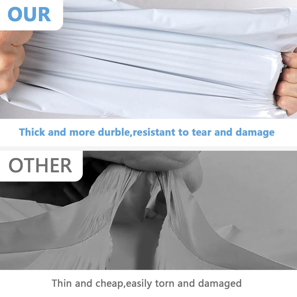Myrvexel 100Pack 24x26" White Poly Mailers - Self Sealing, Waterproof & Tear-Resistant Shipping Envelopes for E-Commerce, Clothing, Books & Small Business