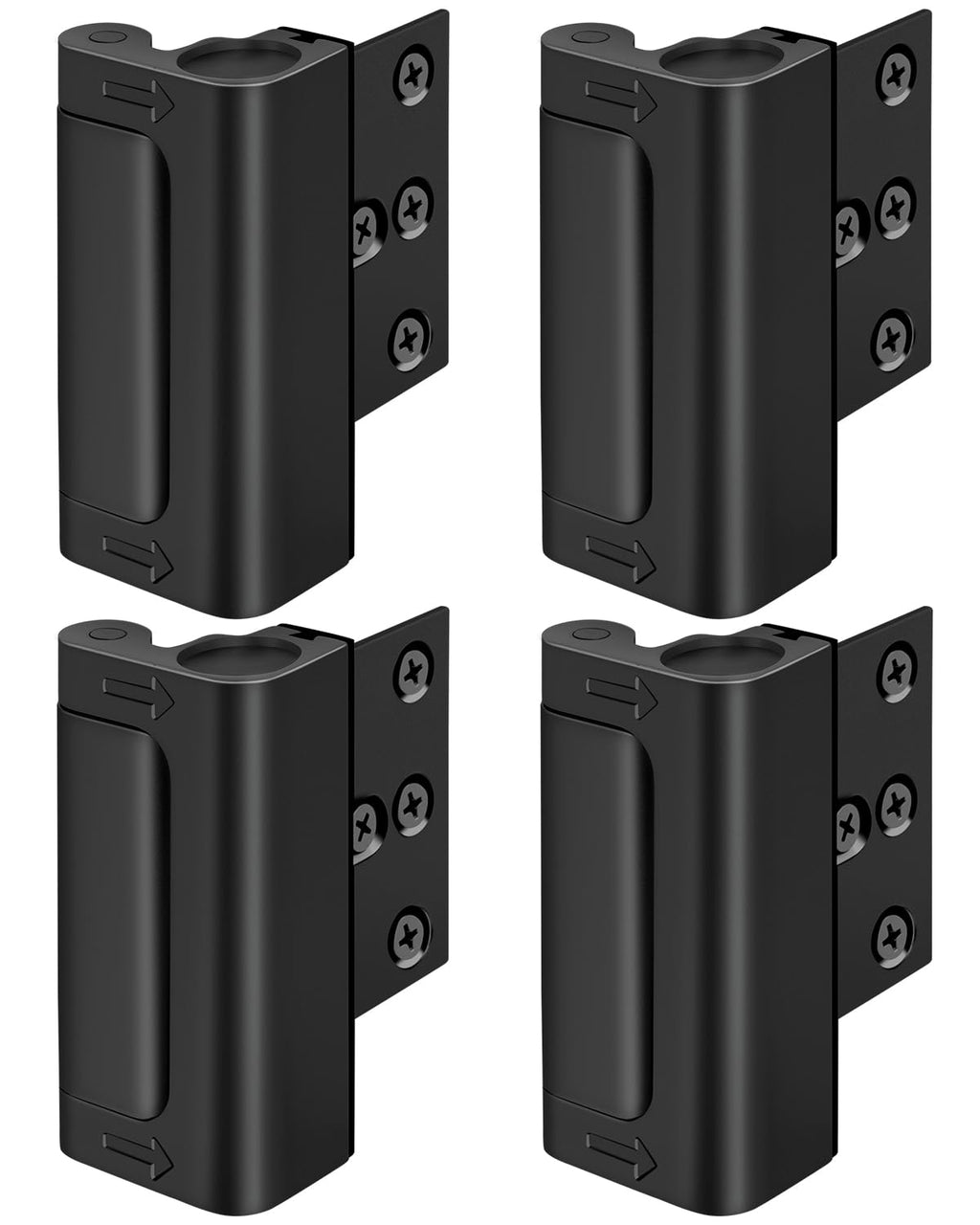 Metal Reinforcement Door Lock Security - Child Proof Lock for Front Door Child Safety Lock Home Security Door Lock with 8 Screws Withstand 800 lbs Inside Deadbolt Door Latch Lock Guard Patio Apartment