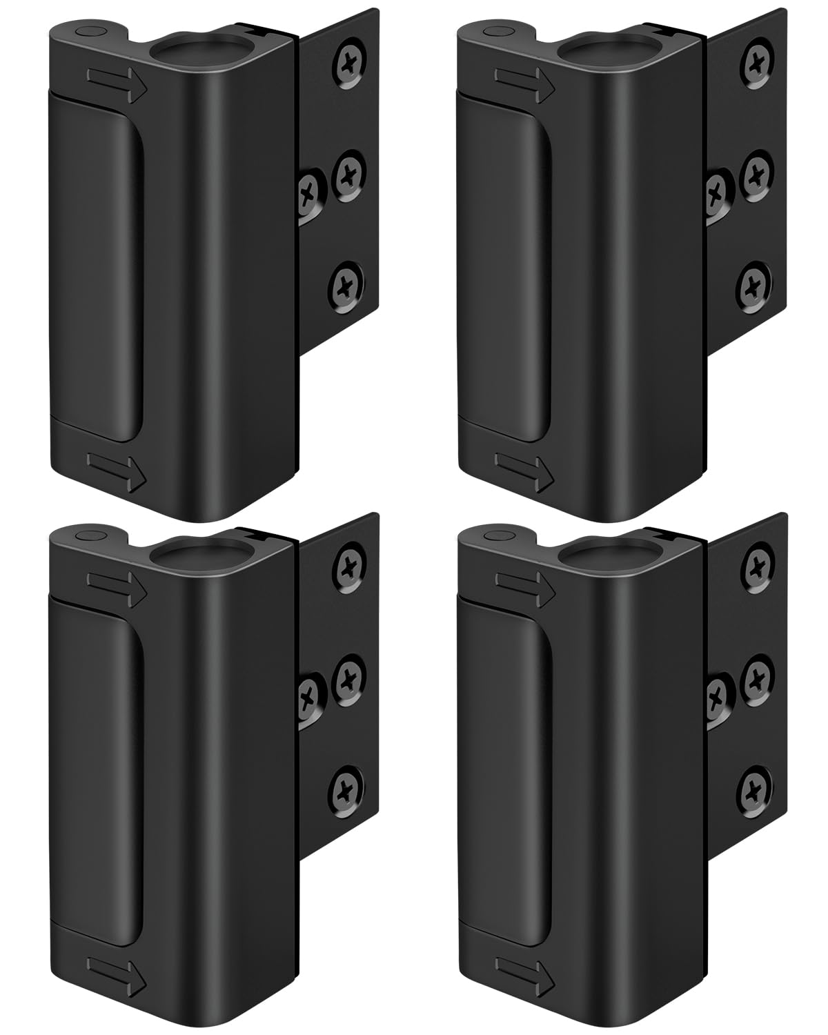 Metal Reinforcement Door Lock Security - Child Proof Lock for Front Door Child Safety Lock Home Security Door Lock with 8 Screws Withstand 800 lbs Inside Deadbolt Door Latch Lock Guard Patio Apartment
