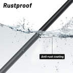 cogardenshower Metal Soil Probe Rod - Septic Tank Locator Tool with T Handle,32-48 Inch Adjustable Ground Probe Rod Steel for Tile Probing,Soil Compaction, Pipe and Gopher Runs Locating