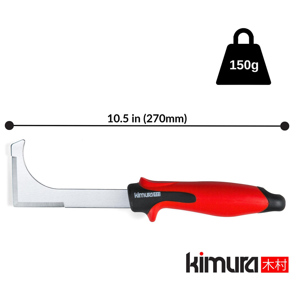 Kimura Pro Crack Weeder Crevice Tool, Japanese SK5 Steel, 10.5 inches, Non-Slip Ergonomic Handle, Side Walk Weed Puller, Garden Lawn Yard Tool for Patio, Sidewalk, Deck, Driveway, Cracks