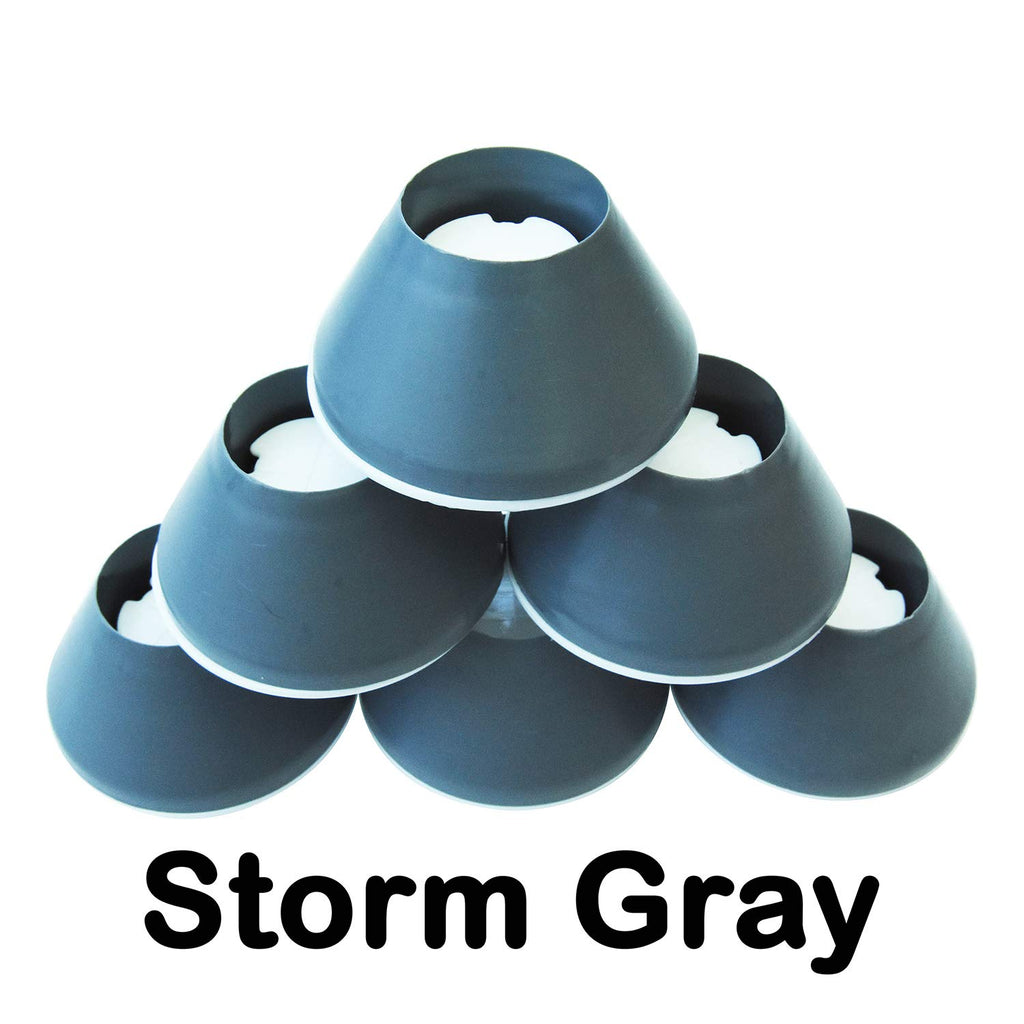 Easy To Use Products | Walker Coasters | Longer Lasting More Durable Tennis Ball Alternative | Glides Easily Over Hard Surfaces | 6 Count | Storm Gray