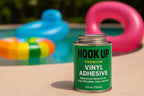 HOOK UP Vinyl Cement – Waterproof Pool Liner Repair Glue for Vinyl & PVC, Fast-Drying Flexible Contact Cement for Inflatables, Air Mattresses, Boats, Tarps, Hot Tubs & Pool Patch Repairs (16 oz)