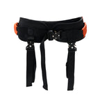 NurtureCare Gait Belt, Upgraded with Metal Buckle & Detachable Leg Straps, 7 Reinforced Handles, Transfer & Lift Belt for Seniors & Elderly, Walking Support and Mobility Assistance (Orange, Medium)