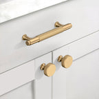 Coinkoly Champagne Bronze Knurled Cabinet Knobs Round Drawer Pulls 10 Pack