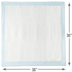 DMI Extra Large 36" x 36", 50 Count, Ultra Protective Incontinence Bed Pads for Women and Men, Elderly, Kids Bed Wetting, Absorbent Chucks, Furniture Protection, FSA/HSA