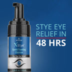 NOVEHA XStye Eyelid Foaming Cleanser - Fast Stye Eye Relief - Formula With Tea Tree Oil - Daily Eyelid and Eyelash Wash For Stye Eyes, Eyelash, & Skin Dryness (3.38 fl oz) - 100mL