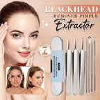 Medical Grade Blackhead Extraction Tool Kit - Blackhead Remover Tool Comedones Extractor Acne Removal Kit for Blemish - Whitehead Popping - 7 Pcs Set Removing for Nose Face Tools (Content 7-Piece Set)