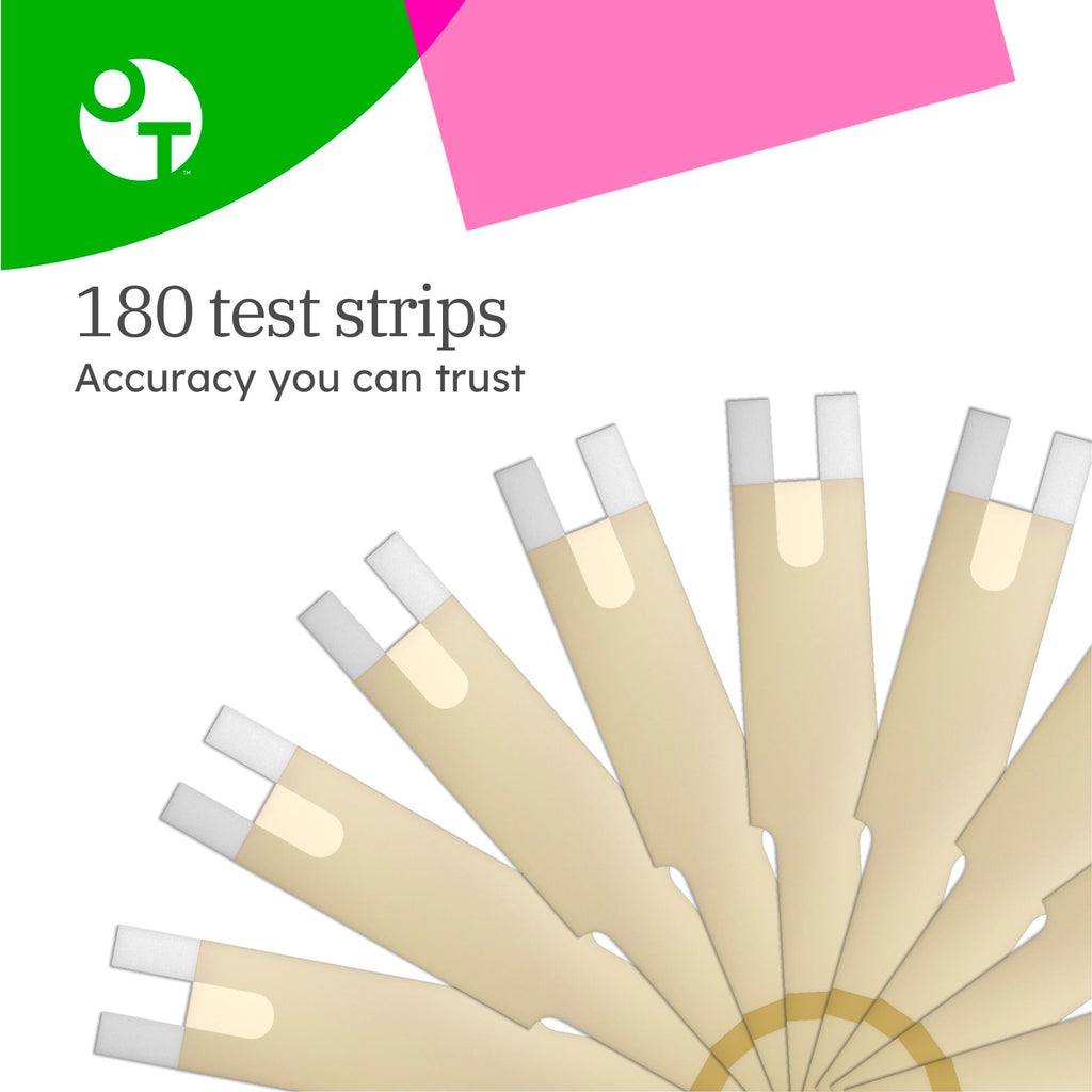 OneTouch Verio Test Strips - 180 Count - Diabetic Test Strips for Blood Glucose Meter & Daily Blood Sugar Levels - 30 Count/Pack (6 Pack)