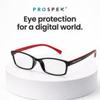 PROSPEK Blue Light Reading Glasses for Men and Women, Computer Reading Glasses 1.75 with Blue Light Protection and Clear Lens, Anti Eyestrain Glasses