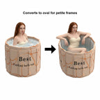 Portable Bathtub for Adult, Foldable Soaking Bathtub for Hot SPA&Ice Bath, Foldable Small Bathtub collapsible bathtub for Bathing, 6-layer Insulated portable tub,Space-Saving(Fantasy 31.5X26.6IN)