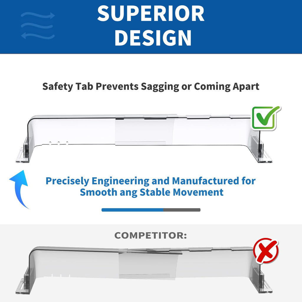 Air Vent Deflectors 2-Pack Set of Super Strong Magnetic Heat-Resistant, Floor Vent Deflectors Easily Adjustable from 8 to 14 Inches,Vent Deflectors for Vents/Walls/Ceilings/Floors