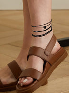 FOCALOOK Anklet Bracelets Set for Women, Plus Size Chain Anklet 8.5-10.5"