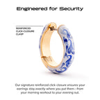 Ana Luisa Giulia Huggie Hoop Earrings for Women - Hypoallergenic Water-Resistant Tarnish-Free Chunky Earrings for Women - 14K Gold Plated & Silver Rhodium Plated Hoops - Small, Medium & Large Size