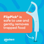 Plackers® Twin Line® Floss Picks with Tuffloss® Fiber & FlipPick®, Intense Mint, Double-Line Flosser for Effective Plaque Removal, 300 Count