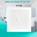 【Upgraded】 696N-R02 B Unit 70CFM Fan with Grille Compatible with Broan-Nutone 688-K 688-J 688-H 688-G 695N-R02 B, 696N-R01 B, 695N-R02 B,3.0 Sones
