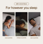 Coop Home Goods Original Adjustable Pillow, Queen Size Bed Pillows for Sleeping, Cross Cut Memory Foam Pillows - Medium Firm Back, Stomach and Side Sleeper Pillow, CertiPUR-US/GREENGUARD Gold