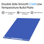 HzdaDeve Upgraded Cool Plate for X-Maker Joy Low Temperature Cold Build Plate 128X128MM Double Sided Smooth Board Sheet Bed PEI Platform for AOSEED3D Printer (No Heating/No Glue)