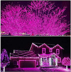 ILLUMINEW Pink Christmas String Lights, Valentine Day Room Decor, 300 LED