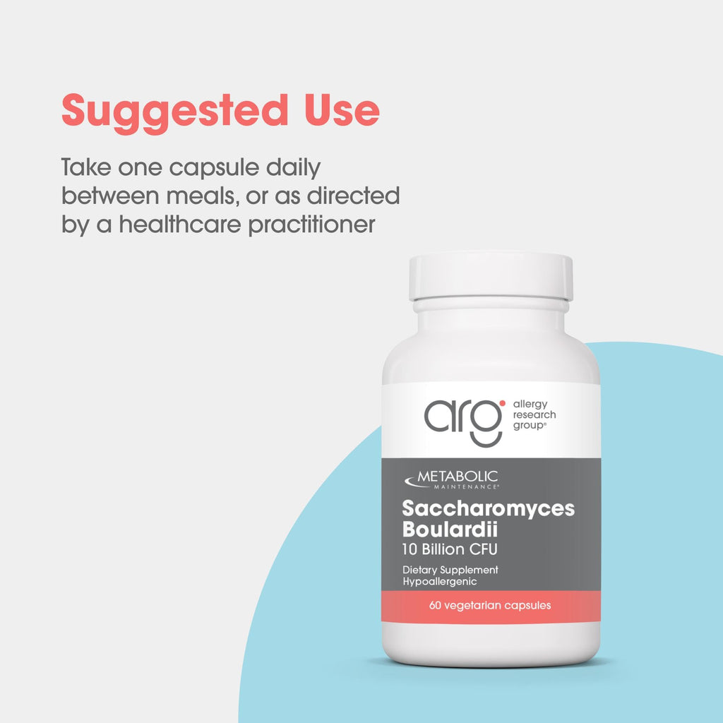 Metabolic Maintenance Saccharomyces Boulardii - Delivers 550 mg Non-Colonizing Yeast Providing 10 Billion CFUs - Supports Microbial Balance & Immune Function - 60 Servings - 60 Capsules
