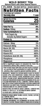 Monster Rehab Wild Berry Tea + Energy, Energy Drink, 15.5 Ounce