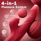 Toendi Rabbit Vibrator G Spot Sex Toys Thrusting Dildo Rose Toy for Women