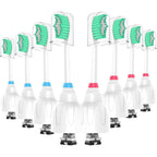 Replacement Toothbrush Heads for Philips Sonicare E Series, Compatible with Sonicare Essence Elite Advance CleanCare Screw-on Electric Toothbrush HX7022/66 HX7023/64, HX7023/30, 8 Pack