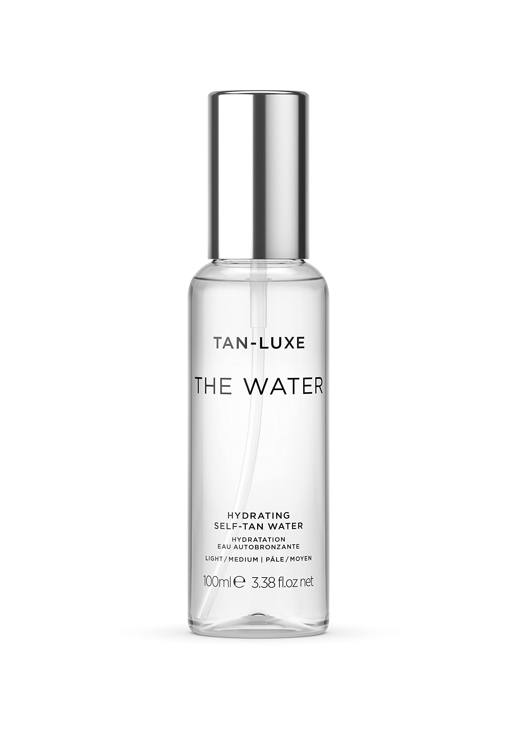 TAN-LUXE The Water Mini - Hydrating Self-Tan Water, 100ml - Cruelty & Toxin Free - Light/Medium