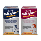 VIJOSA Ultra Doceplex Mega Man+ & Mega Woman+ – Antioxidant, Energy Boost, Stress Relief – 50 Prolonged-Release Tablets Each – Tailored Daily Nutrition for Men and Women