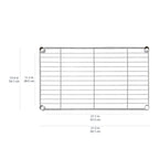 Amazon Basics 4-Shelf Steel Wire Storage Shelves for Garage, Adjustable Metal Shelving Unit, 200 lbs Per Shelf, 23.2" W x 48" H x 13.4" D, Black