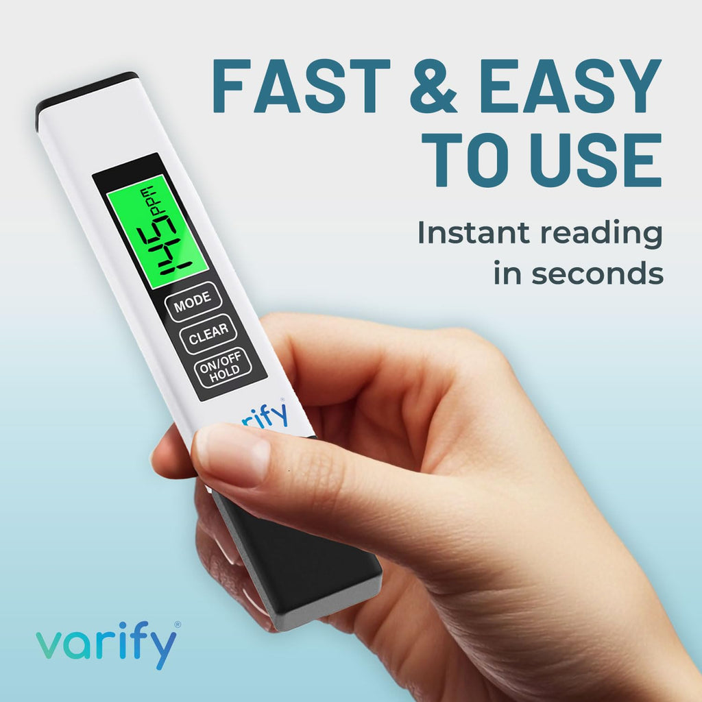 Varify TDS Meter Digital Water Tester for Drinking Water Instant 4in1 Test