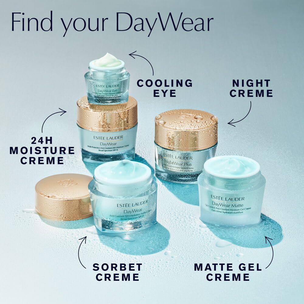 Estée Lauder DayWear Multi-Protection Anti-Oxidant 24H-Moisture Cream SPF 15 | Anti-Aging Moisturizer | Face Moisturizer for Normal/Combination Skin, 1 Ounce