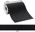 DESOMINOR 27FT Black Border Peel &Stick Black Wood Grain Wallpaper Border Removable Waterproof Bathroom Mirror Frame Sticker (Yellow, 3.2'' x 324'')