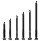 Wensilon Black High Strength Nails Kit, Hanging Nails Kit, Wall Nails Kit, Wood Nails Kit, Long Nails Kit
