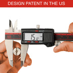 VINCA IP54 Grade Digital Caliper, DCLA-0805 8 Inch/200mm, Inch/Millimeter/Fractions Conversion, Stainless Steel, Large LCD Screen