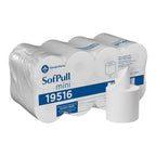 Georgia-Pacific SofPull Centerpull 2-Ply Mini Toilet Paper by GP PRO, 19516, 500 Sheets Per Roll, 16 Rolls Per Case, White