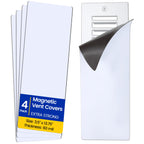 Seatern Magnetic Vent Covers, Extra Strong Magnets, 3.5" x 13.75" (4 Pack) Ultra Thick 60mil, Complete Seal, Air Vent Covers for Home Floor, Wall Registers, HVAC, AC, RV, and Heater Vents