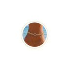 Gold Ankle Bracelets for Women, Waterproof Gold Plated Clover CZ Anklet