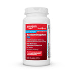 Amazon Basic Care Acetaminophen PM, Pain Reliever Plus Nighttime Sleep Aid, Blue, 100 Count (Pack of 3)
