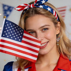 4th of July USA Martini Earrings for Women Memorial Day Patriotic Jewelry