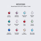 Birthstone Bracelets for Women, Custom Birthstone Bracelet with Gem Chain