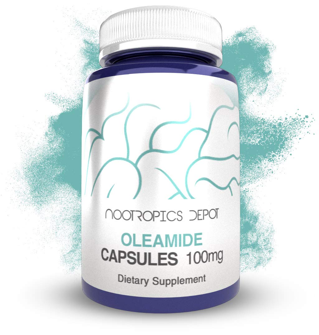 Nootropics Depot Oleamide Capsules | 100mg | 120 Count | Sleep Support Supplement | Supports Healthy Stress Levels + Promotes Relaxation
