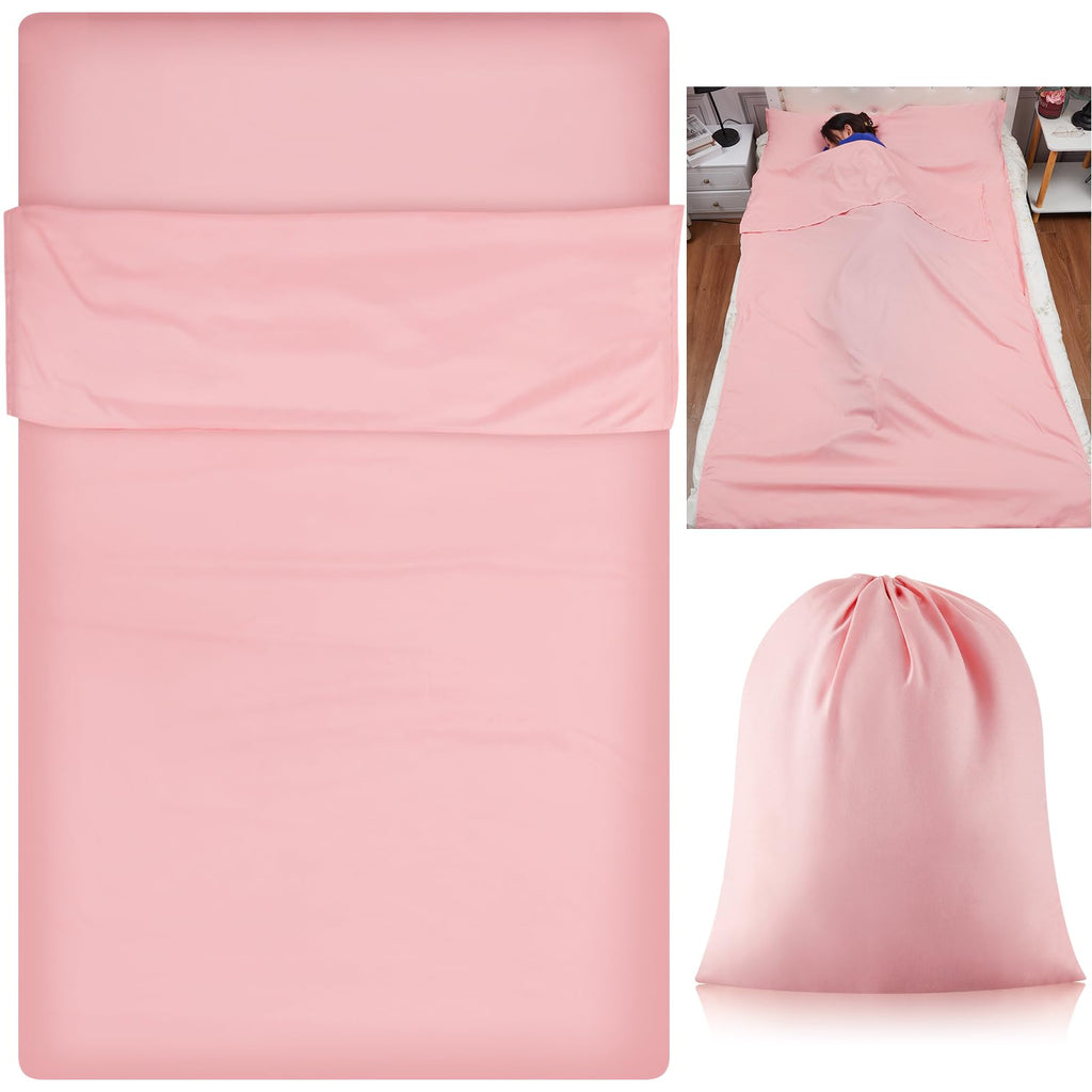 Irenare Self Tan Sleep Sack Reusable Body Self Tanners Lightweight Breathable Tanning Sleeping Sac for Bed Travel Sleeping Bag (Pink)