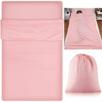 Irenare Self Tan Sleep Sack Reusable Body Self Tanners Lightweight Breathable Tanning Sleeping Sac for Bed Travel Sleeping Bag (Pink)